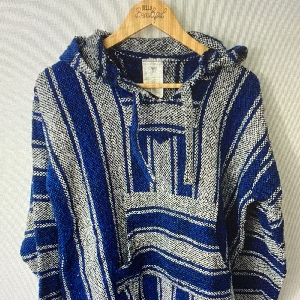 Chaps Blue and White Striped Women's Sweater